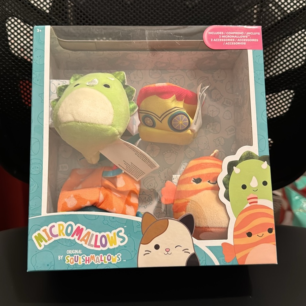 Squishmallows Micromallows Accessory Set - Train Ride (Tristan & Lucienne)